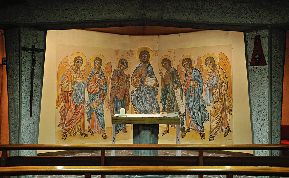 Fresko der Laguiole-Kapelle