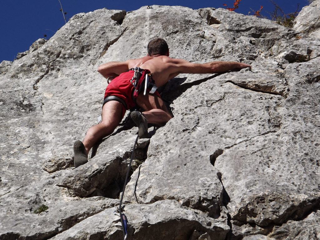 Climbing in the North Aveyron