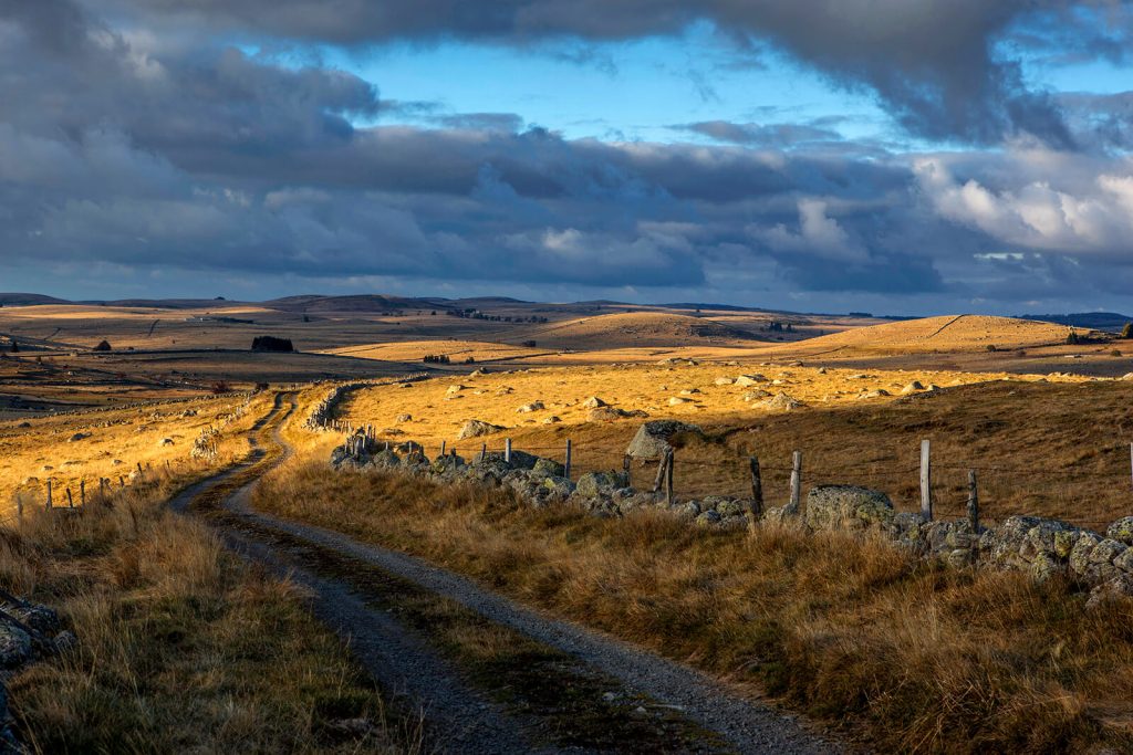 Camino de la meseta de Aubrac