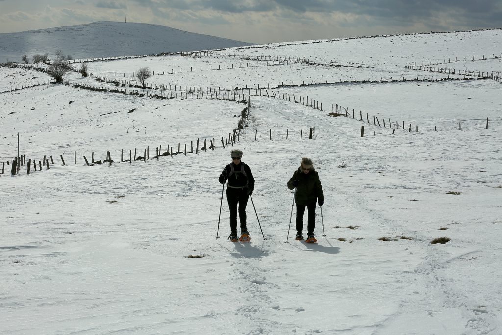 Aubrac sneeuwschoenwandelen