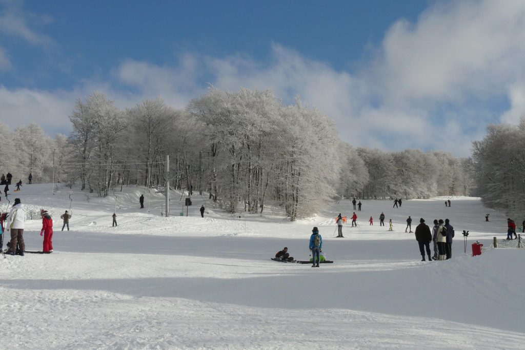 Brameloup Aubrac ski slopes