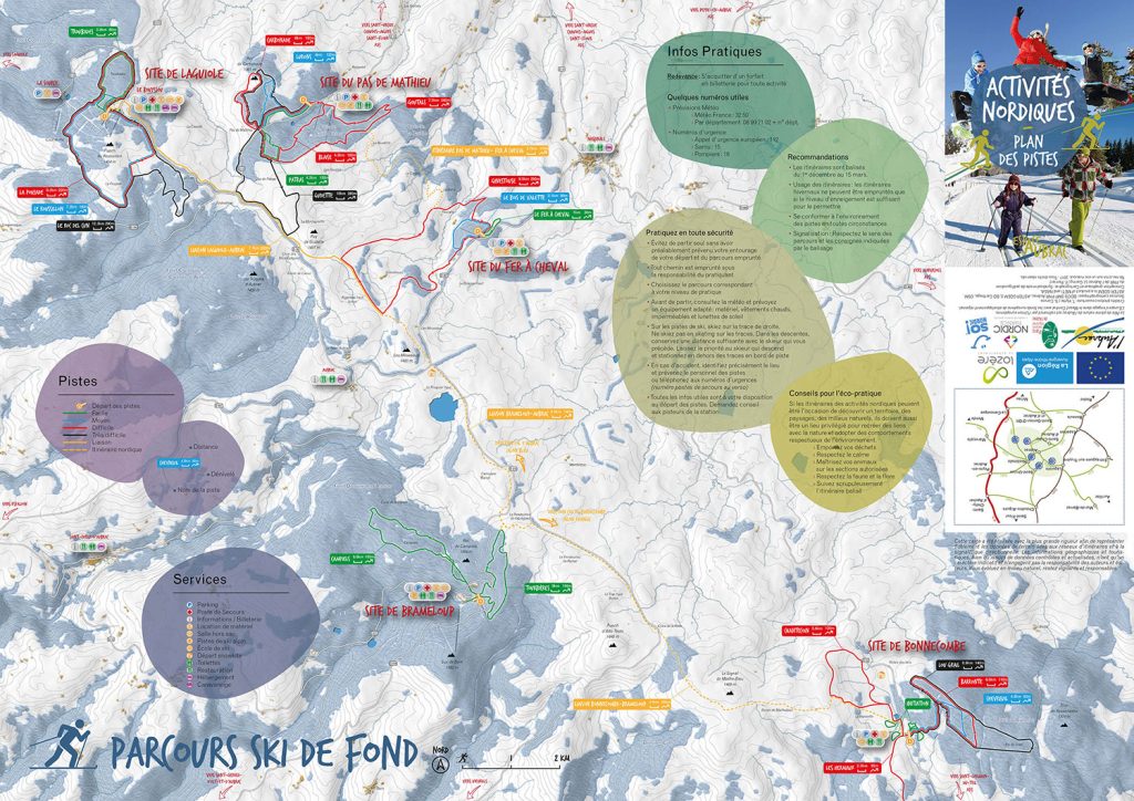 Ski de fond stations de l'Aubrac