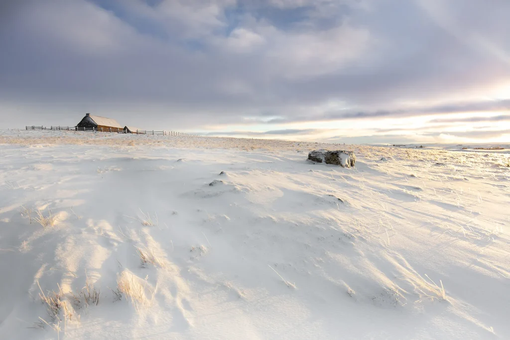 buron sneeuw aubrac