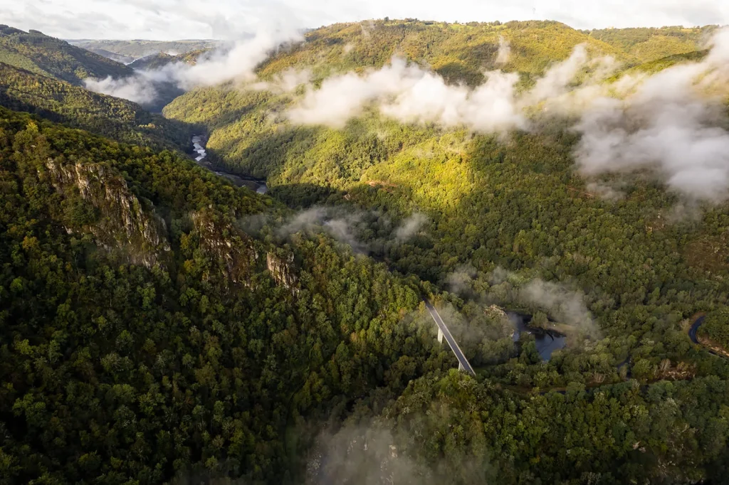 paesaggio delle gole di truyère