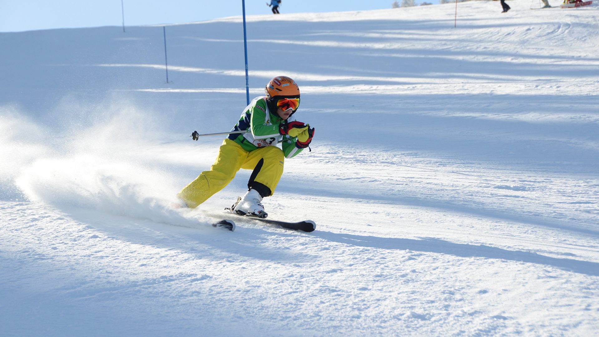 Alpine skiën sneeuw Aubrac