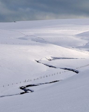 Reporte de nieve en la meseta de Aubrac