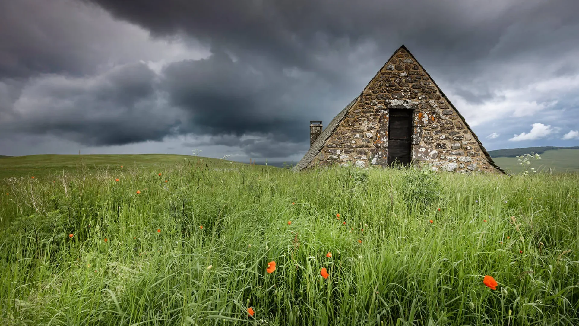 Buron op het Aubrac-plateau