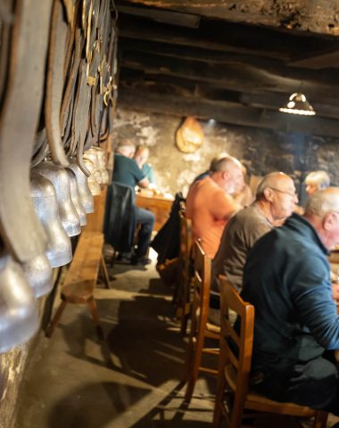 Traditionelle Buron-Aubrac-Mahlzeit